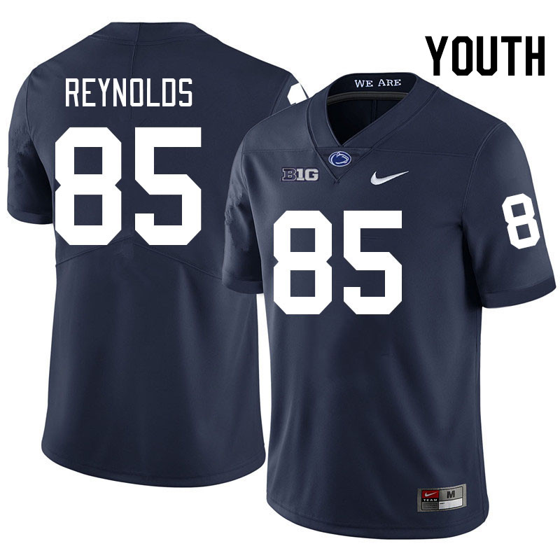 Youth #85 Luke Reynolds Penn State Nittany Lions College Football Jerseys Stitched-Navy